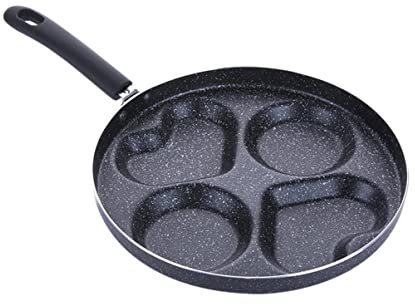 Cabilock Casserole à Quatre Pour Œufs Et Steaks Poêle à Crêpes Et Jambon Antiadhésive Compatible Cuisinières à Gaz