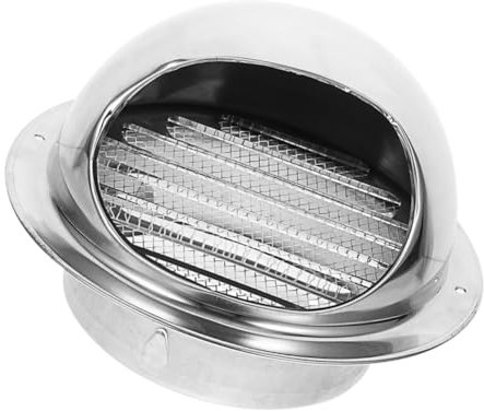 Angoily Stainless Steel Exhaust Vent Cover Wall Mount Replacement Metal Vent Cap for Outside Use