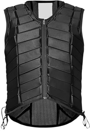 Sicherheitsweste für Reitsport, leichte Polyester-Schutzausrüstung für Reiten, einfacher Reißverschluss, erhältlich in 6 Größen
