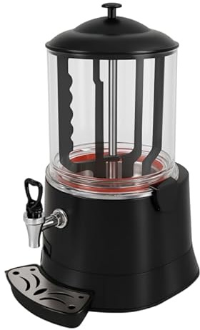 Machine à Chocolat Chaud Professionnelle 10L - Température 30 à 90°C - Mélangeur Intégré - Distribution Facile - 400 W