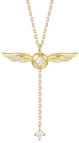 Harry Potter x FANCIME Collaboration - Golden Snitch Necklace - Dra ut Design, Sterling Silver Hängsmycke Halsband Smycken Present till Kvinnor Flickor