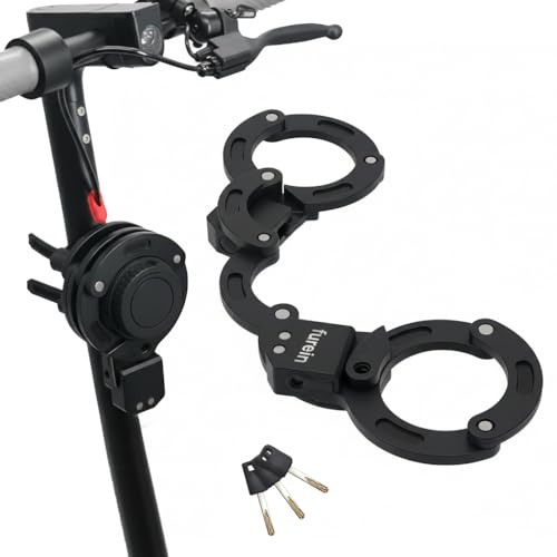 Candado antirrobo para patinete de 76 cm, con llave, candado plegable para bicicleta, con soporte para scooter, bicicleta, cochecito de bebé