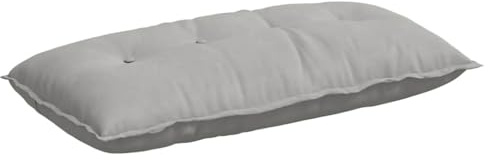 XHNIFBN Cojín para el respaldo de color gris claro, 100 x 50 cm, cómodo cojín para sofá de microfibra, cojín grande de lectura para cama y sofá, cojín decorativo rectangular con funda extraíble y
