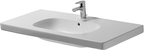 Duravit 03421000002 Aufsatzwaschbecken, rechteckig, Keramik, rechteckig, Keramik, Weiß, 1 Becken, 1050 mm