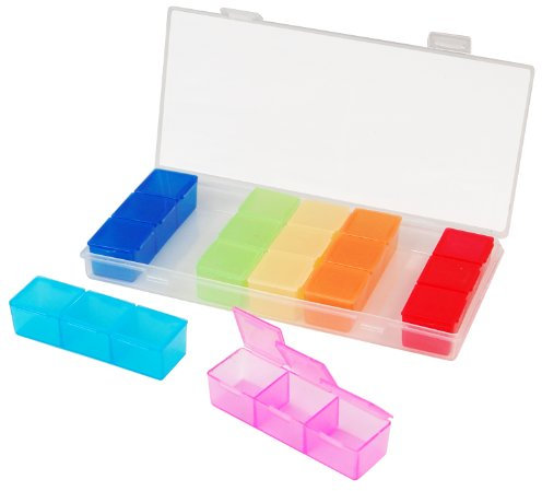 TRIXES Boîte à Pilules 7 jours Pilulier Organisateur de Médicaments