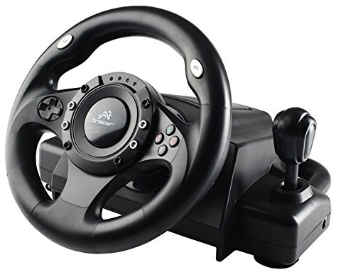 Tracer Drifter Volante PC/PS3 USB con Vibrazione Pedali e Cambio di Velocità