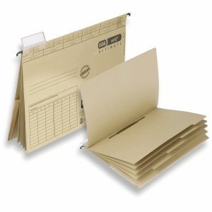 Elba Kredit- und Personalhefter vertic1 230g/qm Natronkarton (RC) naturbraun