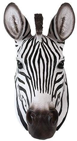 Ebros Gift Safari Zebra Horse Bust Wall Mount Sculpture Plaque 9.5 Tall