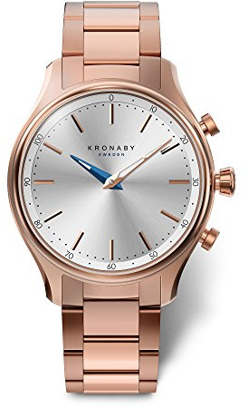 KRONABY Uhr Smart Damen | Saphirglas, Wasserdicht 10 ATM, Musiksteuerung, Schrittzähler, Anrufbenachrichtigung und -ablehnung S2747/1, Sekel