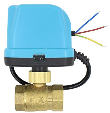 DC 12v valvula motorizada 2 vias 1/2 3/4 1 1-1/4 pulgada electrovalvula 12v dc agua IP54 (DN25 (1))