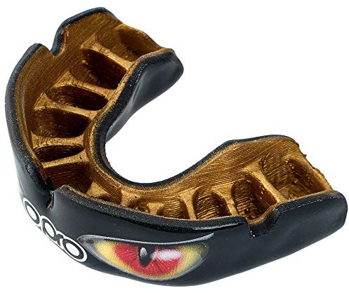 Opro Power-Fit Aggression-Eyes Black/Gold/Red