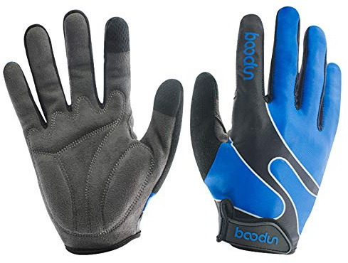 BOODUN Fahrradhandschuhe Stoßdämpfende Mountainbike-Handschuhe für Damen und Herren mit Touchscreen-Funktion