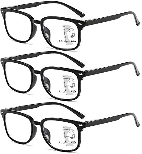 Suertree Multifokale bifokale Lesebrille Antiblaulicht Brille unisex für den täglischen Gebrauch Lesehilfe Multi Fokus Sehhilfe