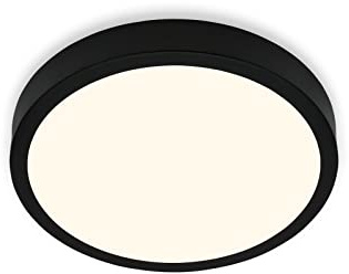 BRILONER Leuchten - Deckenlampe LED, Deckenleuchte, warmweißes Licht, Aufbaulampe, Aufbauleuchte, Schwarz, 280x40 mm 3700-015