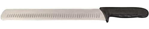 Professional Prime Rib and Steak Carving Knife - 14 Inches - Brunch Stations, Brisket, Razor Sharp, Granton Edge (Single Carving Knife)