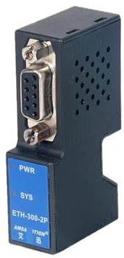 Adaptador Serial a Ethernet Protocolo de módulo PPI MPI DP a Ethernet for el módulo de comunicación S7-300/ Smart PLC de Siemens Protocolo Modbus S7 TCP CP343-1 ETH-300 (Color : ETH-300-2P)