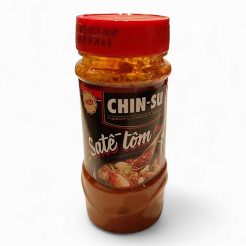 Sauce piquante aux crevettes fraîches CHINSU - Saveurs exquises pour des délices culinaires - Spécialité vietnamienne - Saté Tom CHIN-SU - 1 pièce de 90g