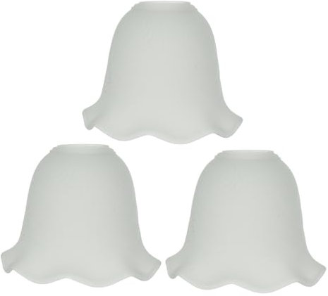 Gadpiparty 3pcs Glass Lampshades Lamp Covers Replacement Covers for Bedroom Lighting Assorted Styles for Home Decor