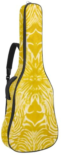 Akustikgitarrentasche für Mann und Frau, wasserdichte Gitarrenkoffer, passend für 40/41/42 Zoll, Gitarren-Gigbag mit Schutzschicht, Grün Tie Dye, Mehrfarbig Nr. 04, 42.9x16.9x4.7 in, Gitarrentasche