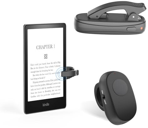UBUYUONE Télécommande RF pour lecture sur Kindle Paperwhite, Kobo, Pocketbook, Finger Ring Page Turner pour iPad Android tablettes e-book lecture de romans et déclencheur de caméra à distance