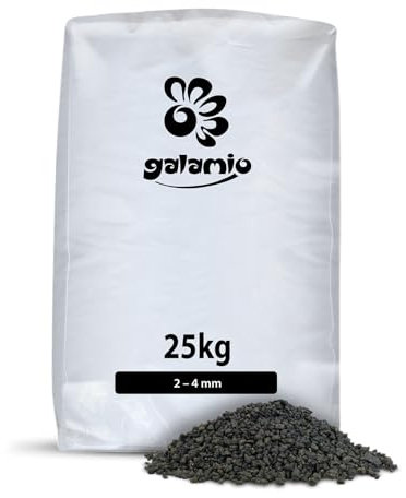 GALAMIO Lavastreugut Lavastreu Winterstreu Ohne Salz Streumittel Für Winter Streugranulat Streugut Streusplitt Salzfrei Streuen Rutschhemmend Sehr Fein 2-4mm 25kg Sack / 1 Karton Paligo