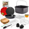FryChef Accessori friggitrice ad aria calda, accessori Airfryer, 18 pezzi, con stampo da forno, 100 x carta da forno, spruzzatore olio ecc. Adatto per COSORI 5,5L, Philips 7,3L, Cecotec 5,5 L