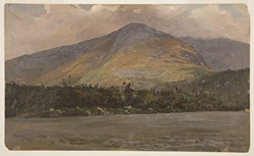 FANBUiHU Classic Art Pictures Wall Modern Artwork Mt Katadhin Showing Pomola and the Great Basin From Sandy Bottom Pond by Frederic Edwin Church Vintage Print for Home Decor 60x90cm