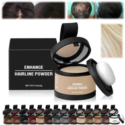 Couleur De Cheveux Veinsgrain,Ecouvrement Des Racines Veinsgrain,Retouche De Racines Couleur De Cheveux,Poudre De Retouche De Racines,Poudre d'ombre de Ligne de Cheveux (10 Blond clair, 1)