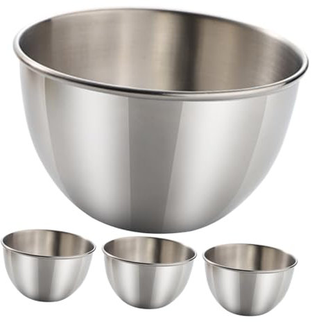 EXHUMKY 4pezzi Ciotole Per Salse Acciaio Inossidabile Di Ciotole Per Antipasti Condimenti e Sushi Resistente e Facile Da Pulire