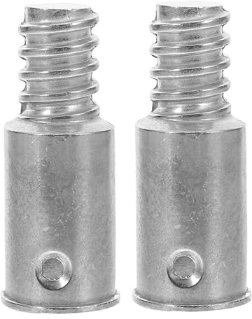 CALLARON Puntas de mango roscado de repuesto para barra de extensión, mango de escoba, conector de ajuste de tornillo para escoba y cepillo, diseño de rosca americana, paquete de 2