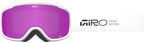 Giro Cruz Ski Goggles - Snowboard Goggles for Men, Women, Youth - White Stacked - Amber Pink