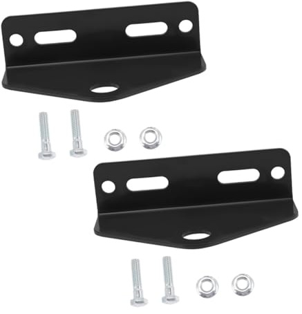 Alipis Kit Gancio di Traino per Rimorchio, Acciaio al Carbonio Nero, Connessione Sicura, Installazione Facile, 2 Set per Tagliaerba e Trattore da Giardino