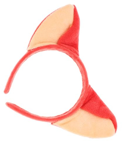 LOLIPPYY Niedlicher Fuchsohren Haarreif aus Plüsch für Cosplay und Halloween Tragbarer Haarreif mit Braunen Ohren für Mädchen und Babys Partyaccessoires