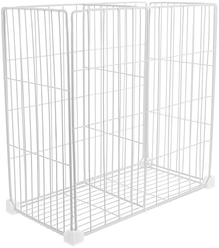 DOITOOL Divisor Organizador de Congelador de Hierro Blanco Cesta Inferior | Diseño de Rejilla, Instalación Sencilla, Solución de Almacenamiento para Artículos y Comida en Despensa y Congeladores