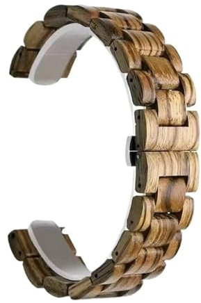 Träarmband med snabbkoppling, justerbart klockarmband for unisex(B,21mm)