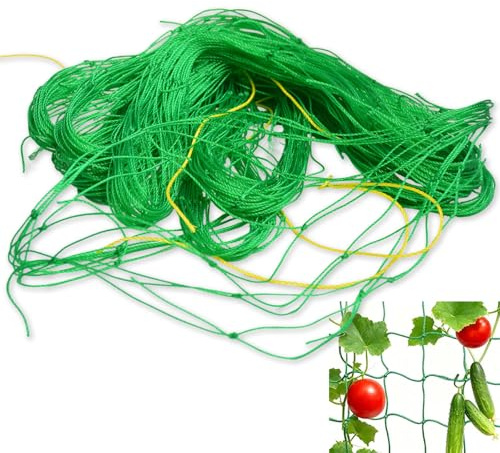 Weilin Netting for Plants, Sweet Pea Plant Netting for Garden Climbing Plants, 3.6m X 1.8m Trellis Net for Runner Bean, Climber, Vegetables, Flower, Fruits