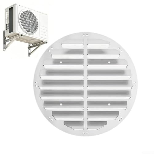 Deflector de aire para unidad exterior de CA, paleta guía de viento de esquina redondeada para optimizar la disipación de calor (43 cm)