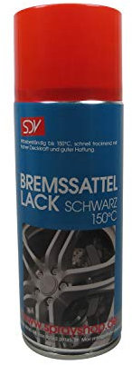 SDV Chemie Bremssattellack schwarz 6X 400ml hitzefest bis 150°C Bremssattelfarbe Tuning Styling