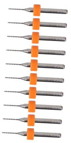 DOITOOL 20 Piezas Pequeñas Brocas Cnc Taladro De 0,8 Mm Broca Para Metal Tarjeta De Circuito Impreso Micro Taladro Para Taladro De Mano Para Hacer Brocas De Carburo Miniatura Buen Taladro