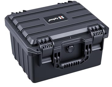 Lykus HC-2830 Wasserdicht Koffer mit Schaumstoff, Innengröße 27x20x15,4cm | IP67 wasserdicht, steckbarer Schaum, geeignet für Kameras, Objektive, elektronische Geräte und mehr