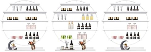 HANGKAI Étagère murale pour vernis à ongles - Pour 160 bouteilles de vernis à ongles - Pour huile essentielle et rouge à lèvres - Blanc