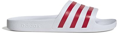adidas Unisex adulto Adilette Aqua Slides Sandal, Ftwr White/Team Colleg Red/Ftwr White, 42 EU