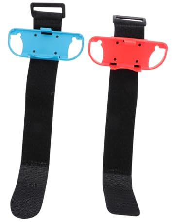Lurrose Bracelets pour Manette de Jeu Switch, Lot de 2, Sangle Élastique Réglable, Accessoires de Jeu pour Joueurs, Confort et Maintien Antidérapant, Compatible avec Contrôleurs sans Fil,