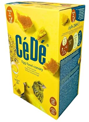 CeDe Premium Egg Food 1Kg x 2 (2 Individual Boxes) for Canaries Health and Vitality Avian Nutrition Supplement