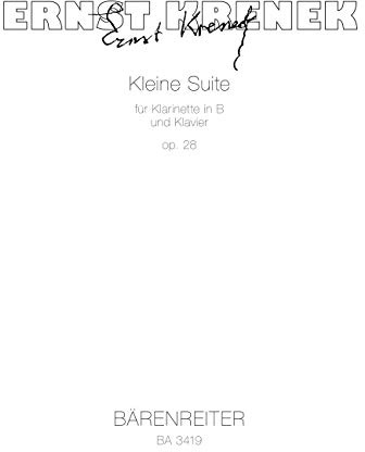 Kleine Suite fur Klarinette und Klavier, Op. 28