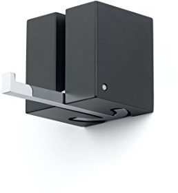Pieperconcept Wandhaken Buche schwarz matt-lack 6x6x6 cm ausklappbar metall-glanz verchromt