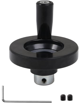 CNBTR 63mm Dia Revolving Handle Hand Wheel for Lathe Milling Machine Lead Screw Rod with Revolving Handle Grip