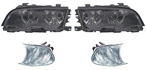 Halogen Scheinwerfer Set 3 Coupe E46 04.99- mit Motor Blinker