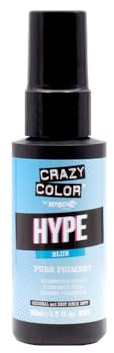 Crazy Color Blue Power Pigments | Pigments ultra concentrés, toner personnalisé et teinture semi-permanente de la maison | Formule végétalienne | Sans javel ni ammoniaque | 50 ml