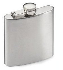 LondonExpress Stainless Steel Leak Proof Hip Flask Drink Holder 4 6 7 8 Oz for Whiskey Vodka Liquor Alcohol for Groomsman Hiking Hunting Camping (4oz)